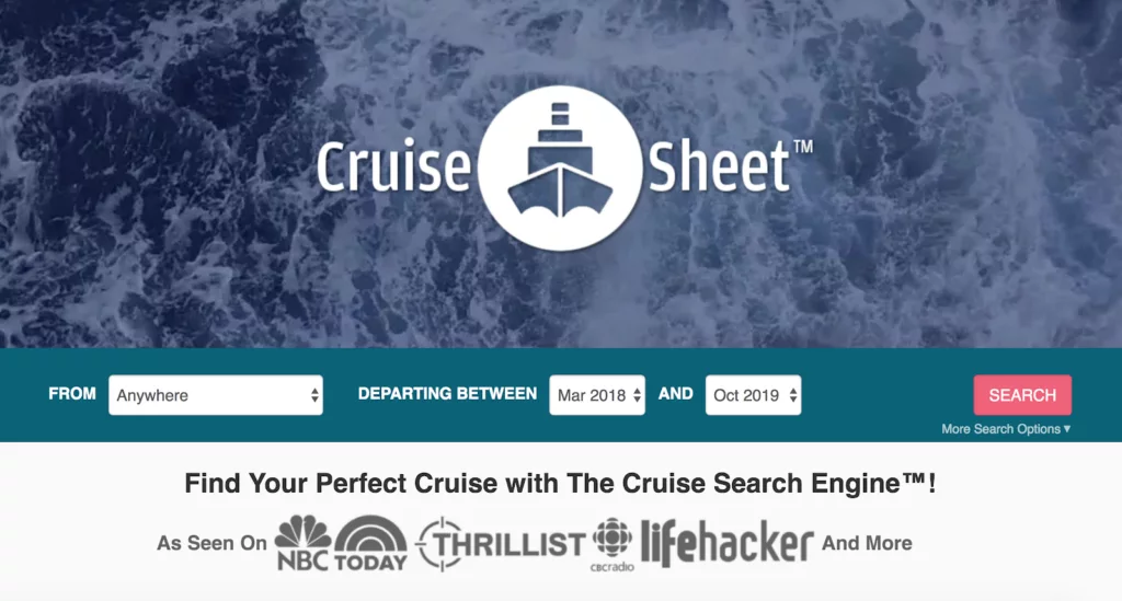 cruise sheet website