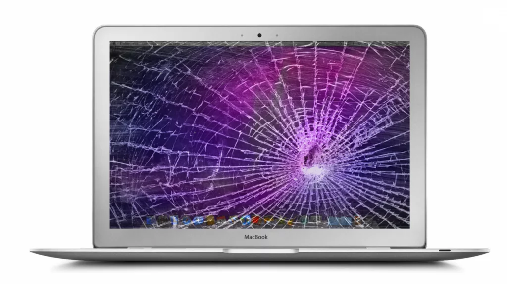 Shattered MacBook screen