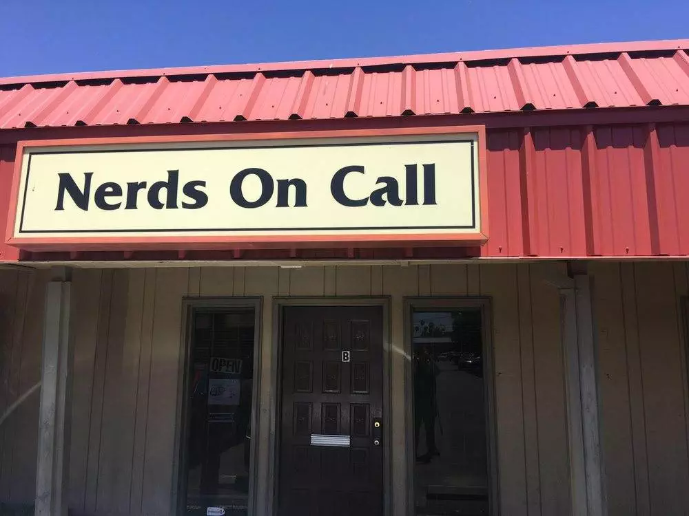 Nerds On Call Yuba City location sign