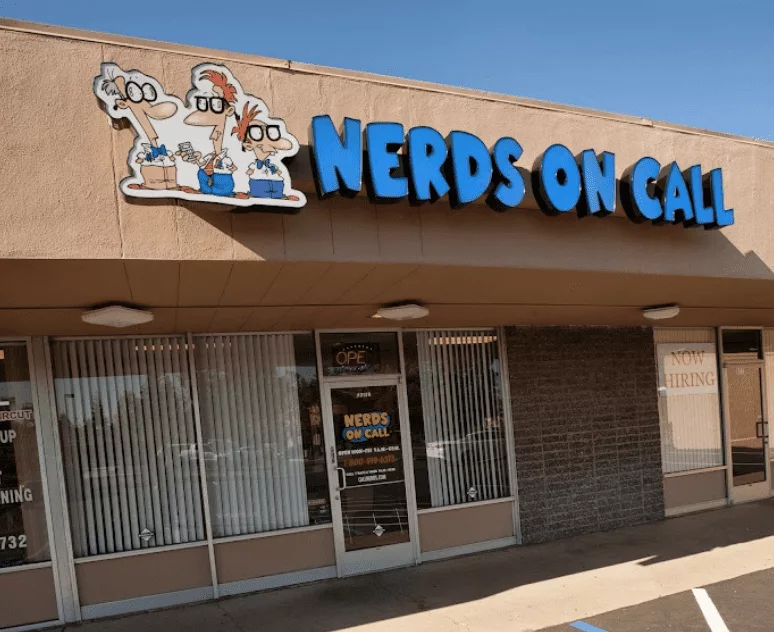 Store front of the old Nerds on Call Sacramento location.