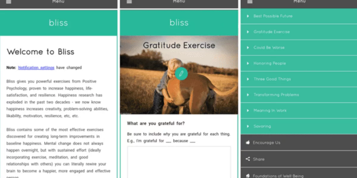 Bliss gratitude app 2
