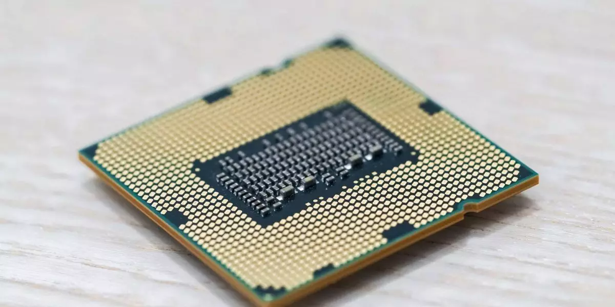 a CPU chip